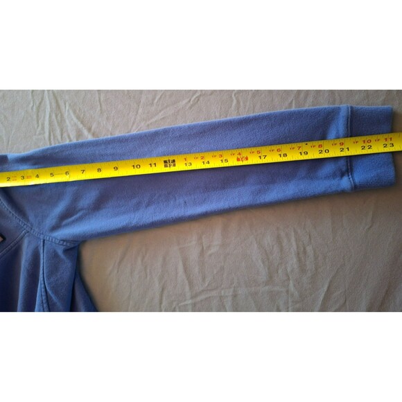 Vineyard Vines Blue Pullover 1/4 Zip Jacket Sweatshirt Sailboats, Women's XL - Picture 6 of 9